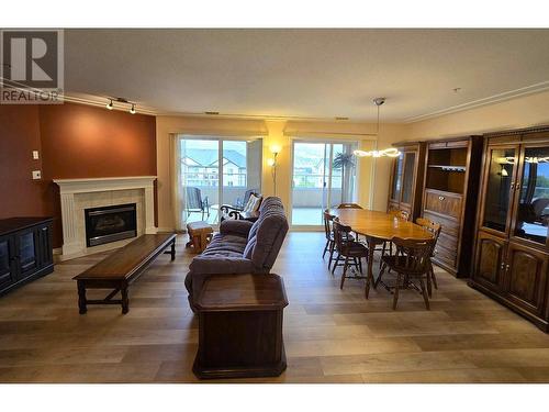 2285 Atkinson Street Unit# 603, Penticton, BC - Indoor Photo Showing Living Room With Fireplace