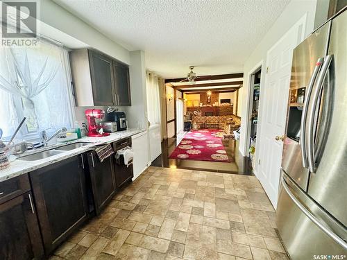 55 University Park Drive, Regina, SK - Indoor Photo Showing Kitchen With Double Sink