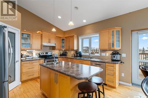 91 Rivers Edge Lane, Corman Park Rm No. 344, SK - Indoor Photo Showing Kitchen With Double Sink