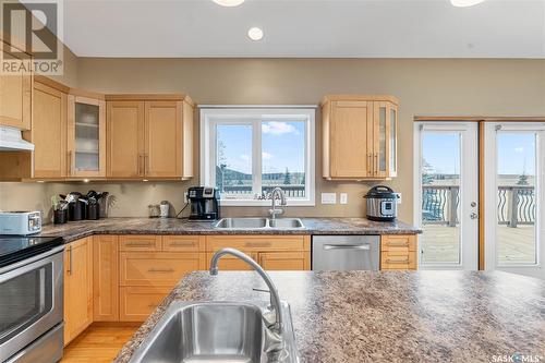 91 Rivers Edge Lane, Corman Park Rm No. 344, SK - Indoor Photo Showing Kitchen With Double Sink