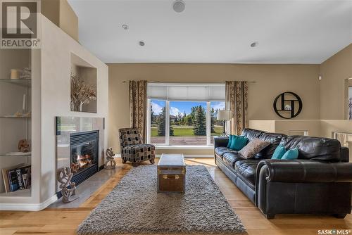 91 Rivers Edge Lane, Corman Park Rm No. 344, SK - Indoor Photo Showing Living Room With Fireplace