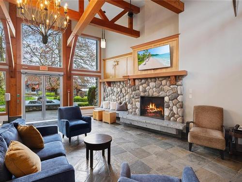 107A-1800 Riverside Lane, Courtenay, BC - Indoor Photo Showing Living Room With Fireplace