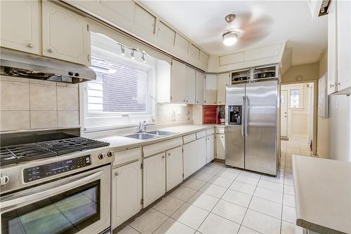 83 Graham Avenue S, Hamilton, ON - Indoor Photo Showing Kitchen With Double Sink