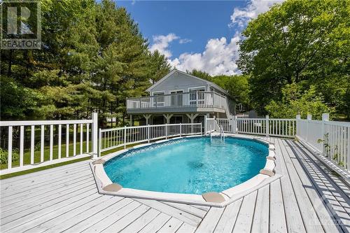 1206 Bayview Drive, Ottawa, ON - Outdoor With Above Ground Pool With Deck Patio Veranda