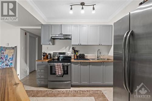 1206 Bayview Drive, Ottawa, ON - Indoor Photo Showing Kitchen With Stainless Steel Kitchen With Double Sink