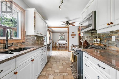 1172 Kings Wharf Road, Kawartha Lakes, ON - Indoor Photo Showing Kitchen With Double Sink