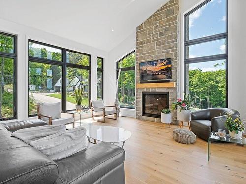 Salon - 710 Rue Du Mont-Blanc, Saint-Sauveur, QC - Indoor Photo Showing Living Room With Fireplace