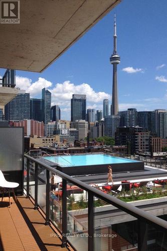 1014 - 560 King Street W, Toronto (Waterfront Communities), ON - Outdoor With In Ground Pool With View