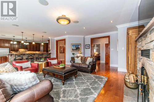 223 Olivers Pond Road, Portugal Cove-St. Philips, NL - Indoor Photo Showing Living Room With Fireplace