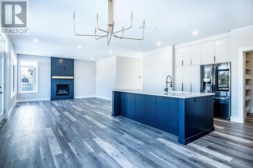 19 Reddley Place, Conception Bay South, NL - Indoor Photo Showing Kitchen With Fireplace With Upgraded Kitchen