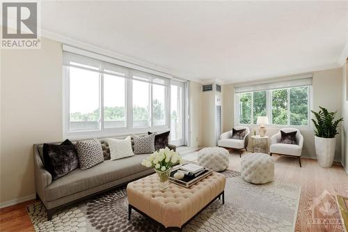 Virtually Staged -Living - 1599 Lassiter Terrace Unit#505, Ottawa, ON - Indoor Photo Showing Living Room