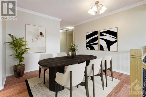 Virtually Staged-Dining - 1599 Lassiter Terrace Unit#505, Ottawa, ON - Indoor Photo Showing Dining Room