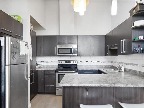 401-2117 Meredith Rd, Nanaimo, BC - Indoor Photo Showing Kitchen With Double Sink With Upgraded Kitchen