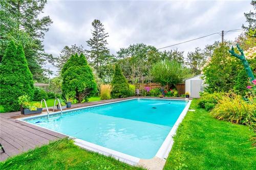 5203 Mulberry Drive, Burlington, ON - Outdoor With In Ground Pool With Backyard