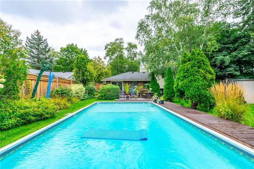 5203 Mulberry Drive, Burlington, ON - Outdoor With In Ground Pool With Backyard