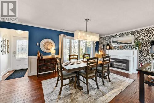 127 Grant Boulevard, Renfrew, ON - Indoor Photo Showing Dining Room With Fireplace