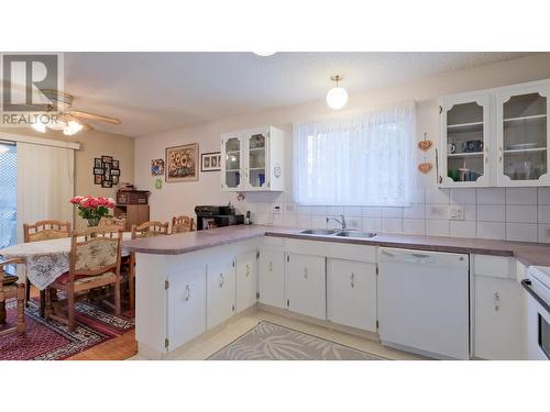 895 Theodora Road, Kelowna, BC - Indoor Photo Showing Kitchen With Double Sink