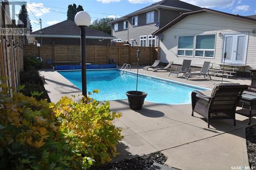 310 Willow Street E, Saskatoon, SK - Outdoor With In Ground Pool With Deck Patio Veranda