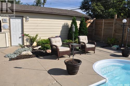 310 Willow Street E, Saskatoon, SK - Outdoor With In Ground Pool With Deck Patio Veranda