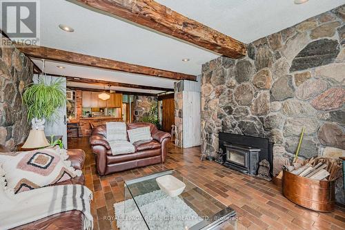 1159 Campbellville Road, Milton, ON - Indoor Photo Showing Living Room With Fireplace