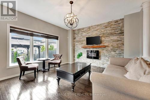 236 Penny Lane, Hamilton, ON - Indoor Photo Showing Living Room With Fireplace