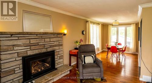 270 William Street E, North Middlesex, ON - Indoor Photo Showing Living Room With Fireplace