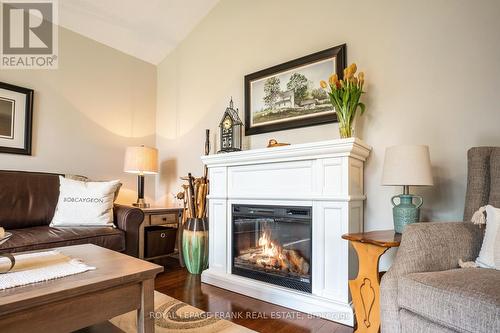 6 Ellard Court, Kawartha Lakes, ON - Indoor Photo Showing Living Room With Fireplace