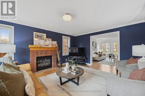 89 Bowles Drive, Ajax, ON - Indoor Photo Showing Living Room With Fireplace