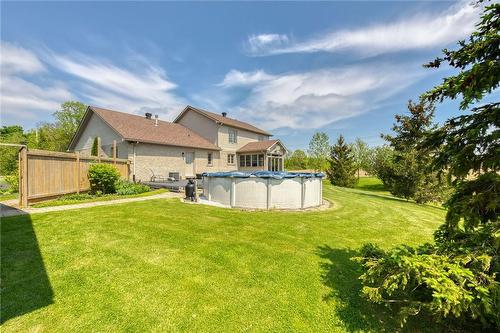 258 4Th Line, Caledonia, ON - Outdoor With Above Ground Pool With Backyard With Exterior