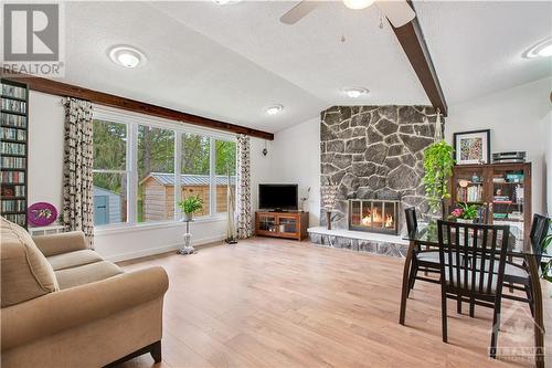 Unit 3 - 890 Notre Dame Street, Embrun, ON - Indoor Photo Showing Living Room With Fireplace