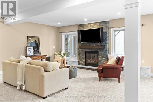 11300 Taylor Court, Milton, ON - Indoor Photo Showing Living Room With Fireplace