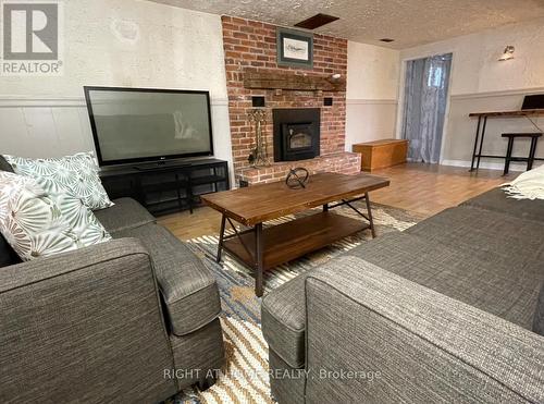 112 Coulter Drive, Kawartha Lakes, ON - Indoor Photo Showing Living Room With Fireplace