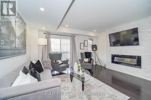 2560 Bromus Path, Oshawa, ON - Indoor Photo Showing Living Room With Fireplace