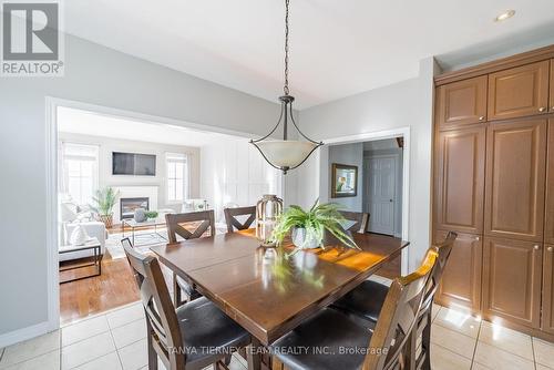 106 Montgomery Avenue, Whitby, ON - Indoor Photo Showing Dining Room With Fireplace