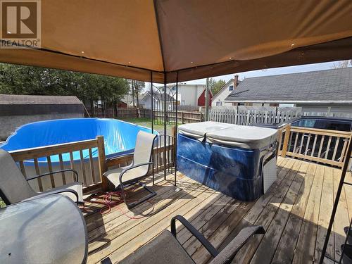 1241 Wellington St E, Sault Ste Marie, ON - Outdoor With Above Ground Pool With Deck Patio Veranda With Exterior