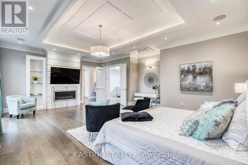 18 Citation Drive, Toronto, ON - Indoor Photo Showing Bedroom With Fireplace