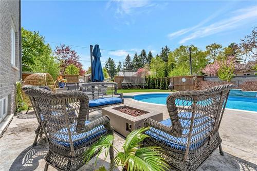 175 Oakhill Place, Ancaster, ON - Outdoor With In Ground Pool With Deck Patio Veranda