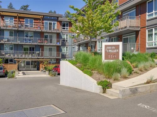 406-110 Presley Pl, View Royal, BC - Outdoor With Balcony With Facade