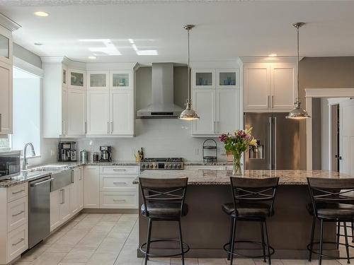 489 Mountain View Dr, Lake Cowichan, BC - Indoor Photo Showing Kitchen With Stainless Steel Kitchen With Upgraded Kitchen