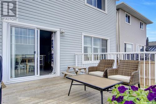 8020 Barley Crescent, Regina, SK - Outdoor With Deck Patio Veranda With Exterior