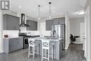 8020 Barley Crescent, Regina, SK  - Indoor Photo Showing Kitchen With Stainless Steel Kitchen With Upgraded Kitchen 