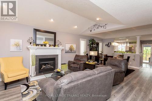53 Augusta Crescent, St. Thomas, ON - Indoor Photo Showing Living Room With Fireplace