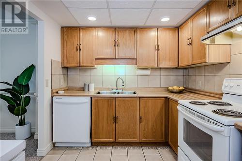 318 - 150 Wilson Street W, Hamilton, ON - Indoor Photo Showing Kitchen With Double Sink