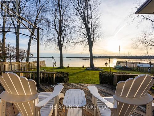 3903 Treeline Drive, Severn, ON - Outdoor With Body Of Water With Deck Patio Veranda With View