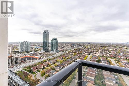 2712 - 4055 Parkside Village Drive, Mississauga, ON - Outdoor With Balcony With View