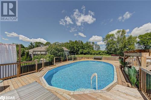 4657 Orkney Beach Road, Ramara, ON - Outdoor With Above Ground Pool