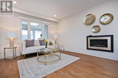 10 Hopperton Drive, Toronto, ON - Indoor Photo Showing Living Room With Fireplace