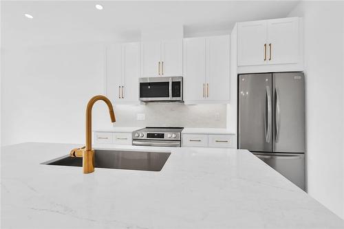 27 Kingfisher Drive, Hamilton, ON - Indoor Photo Showing Kitchen With Double Sink With Upgraded Kitchen