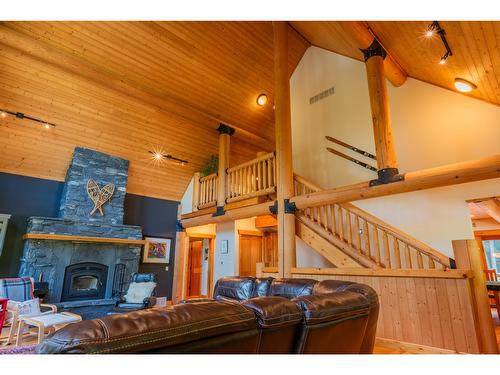 2692 Storbo Heights Road, Slocan Park, BC - Indoor With Fireplace