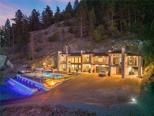 112 Sunset Boulevard, Vernon, BC - Outdoor With In Ground Pool With View